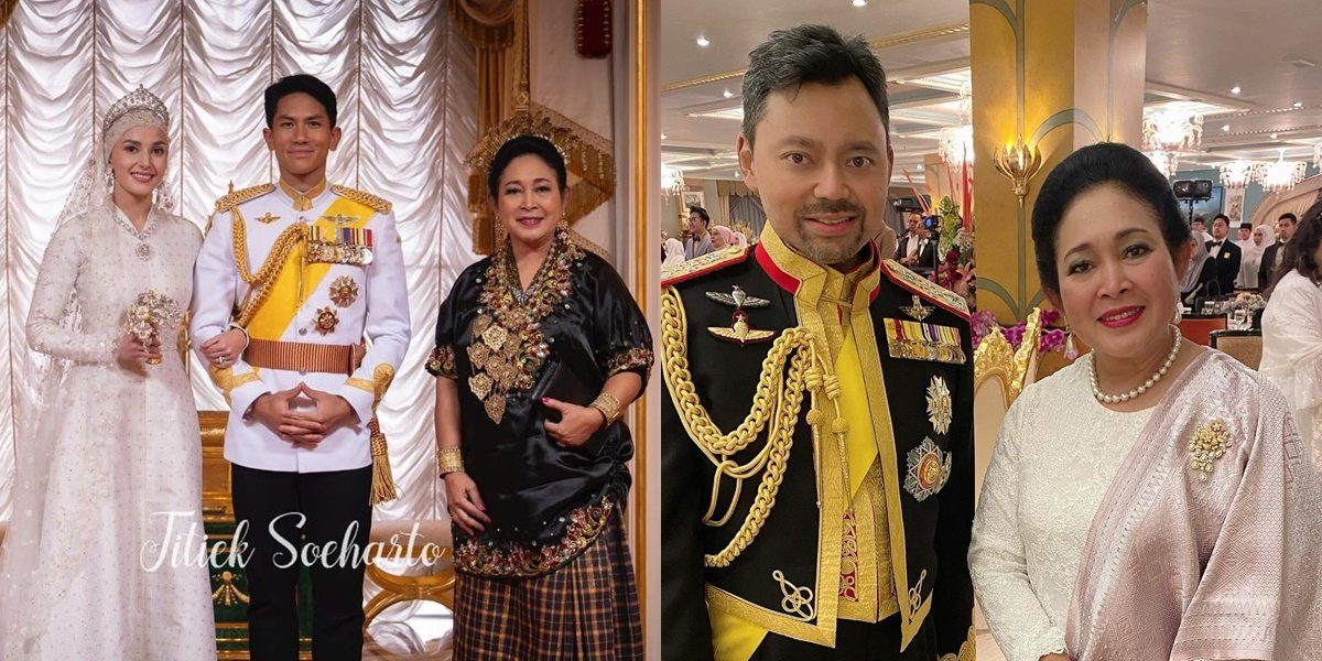 Titiek Soeharto's closeness with the Brunei royal family, looking beautiful at Prince Mateen's wedding