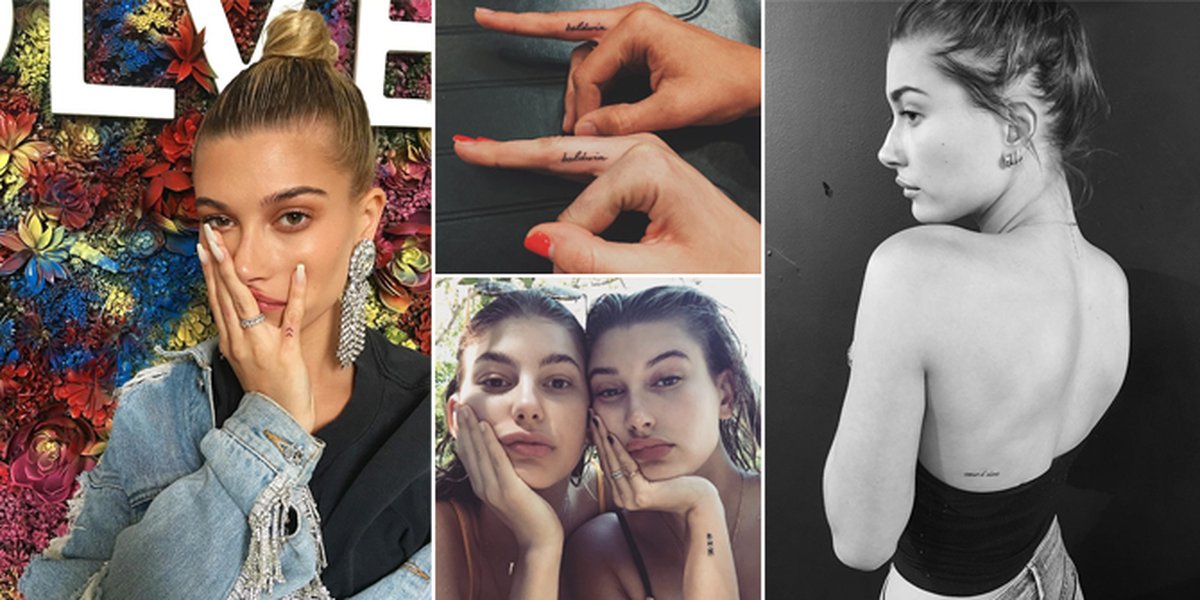 PHOTO: Hailey Baldwin's Collection of Tiny & Cute Minimalist Tattoos!