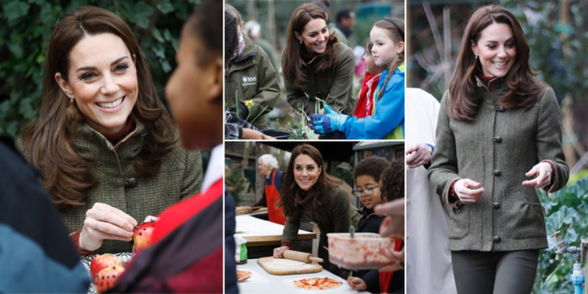 PHOTO: Visiting Islington, Kate Middleton Makes Pizza & Gardening