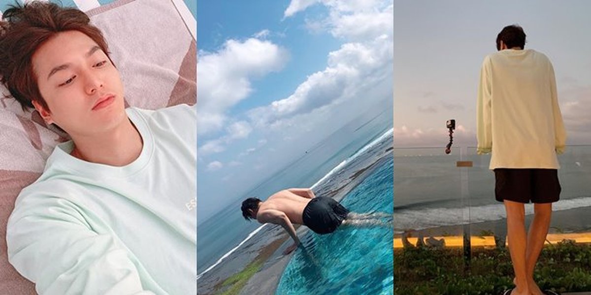 PHOTO: Lee Min Ho Enjoying a Relaxing Time in Bali, Admiring the Sunset - Showing off his Sexy Back