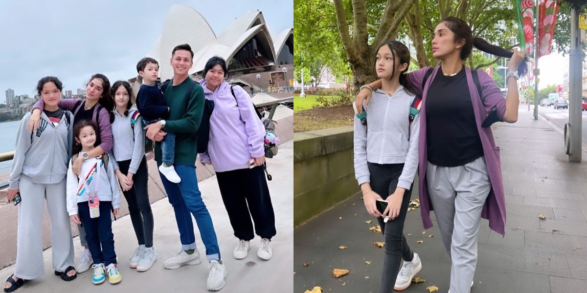 Andhika Pratama & Ussy Sulistiawaty's Vacation Photos: Taking Children and Babysitter to Australia, Elea's Height Becomes the Highlight