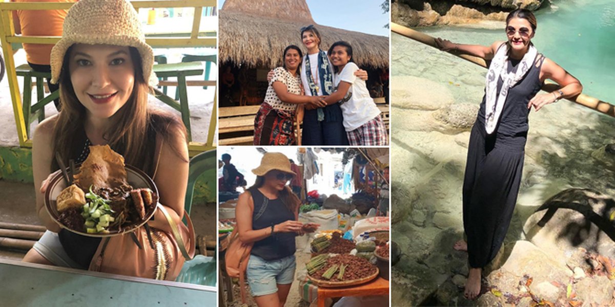 PHOTO: Vacation in Sumba, Tamara Bleszynski Visits Local Market