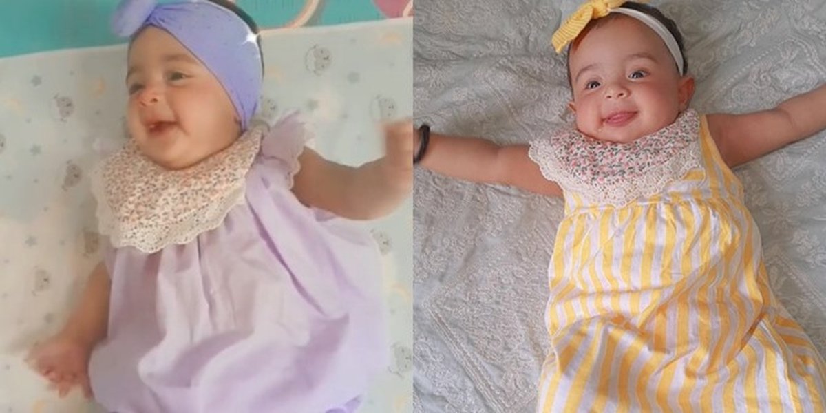 Funny Photos of Baby Nooran, Tania Nadira's Daughter, Cute Like an Arab Doll