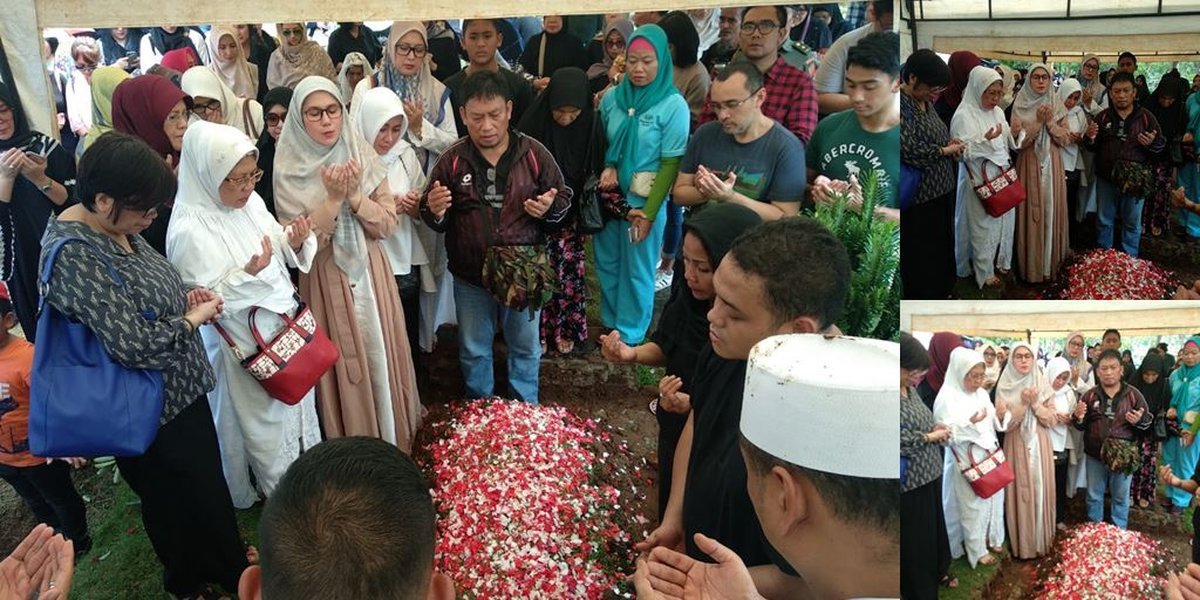 Photo: Marini Zumarnis Accepts the Departure of Her Mother