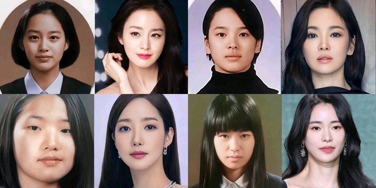 Photos of Top Korean Actresses during their School Days, Kim Tae Hee Looks Beautiful - Park Min Young and Go Youn Jung Look Different