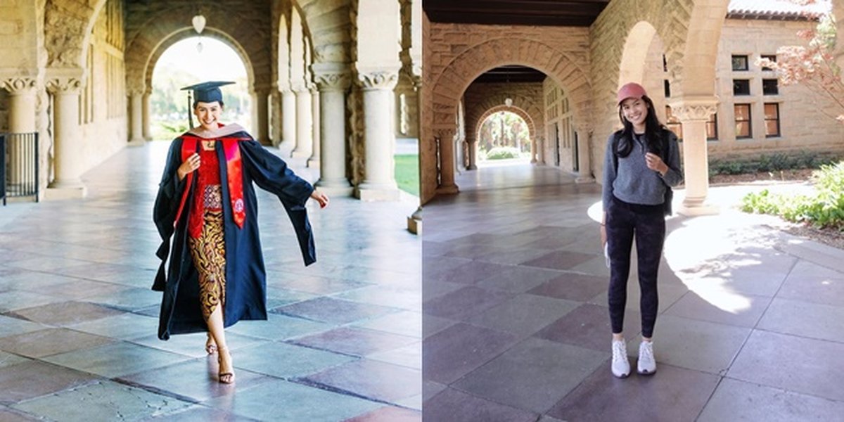 Foto Maudy Ayunda Graduates from Stanford University, Looking Beautiful in Kebaya during Graduation