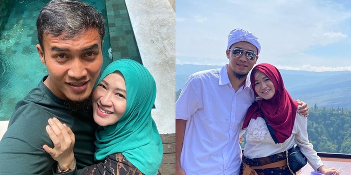 Intimate Photos of Okie Agustina and Gunawan Dwi Cahyo Who Must Be in a Long-Distance Relationship, Mistaken for Being Pregnant Again When Meeting Her Husband in Bali