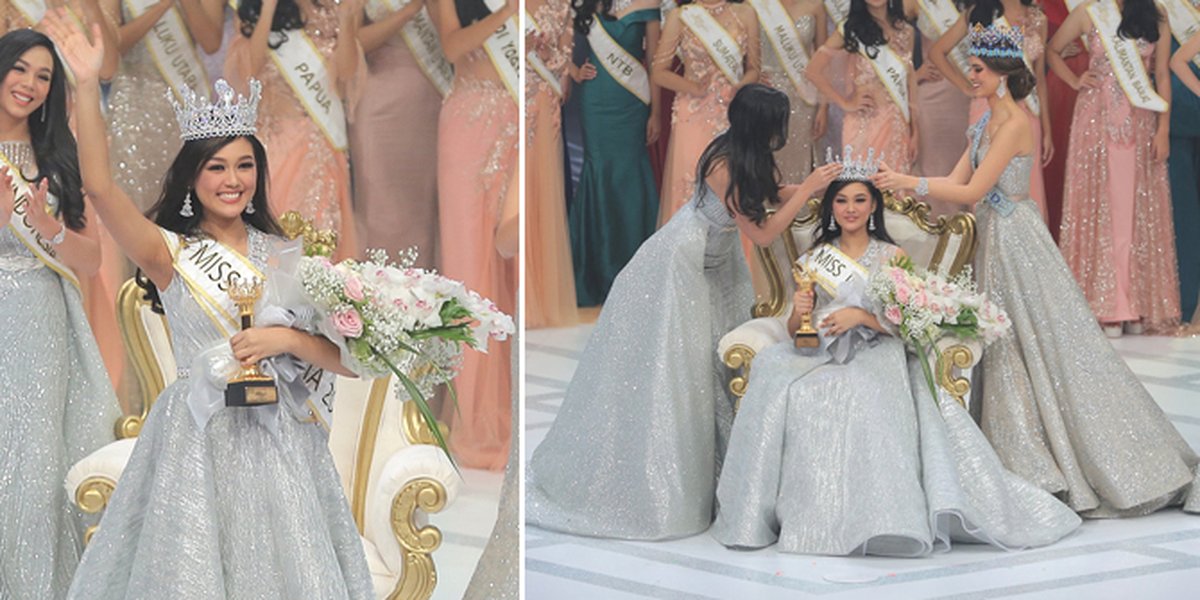 PHOTO: Princess Megonondo's Moment of Victory in Miss Indonesia 2019