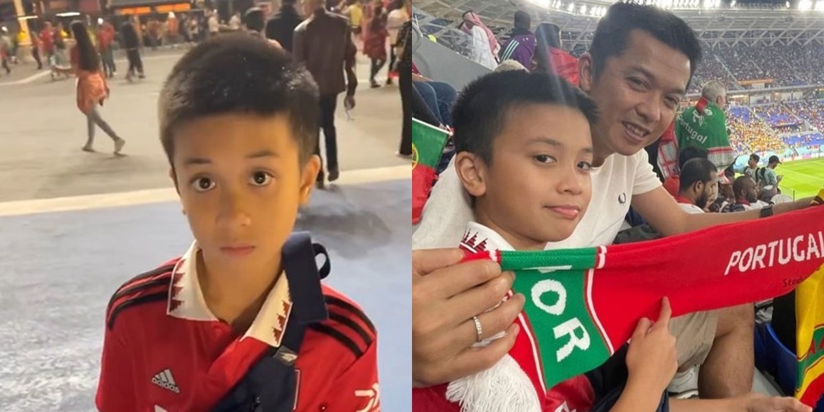 Photo of Nayottama, Taufik Hidayat's Son, Watching the World Cup in Qatar, Very Handsome and Promising Since Childhood