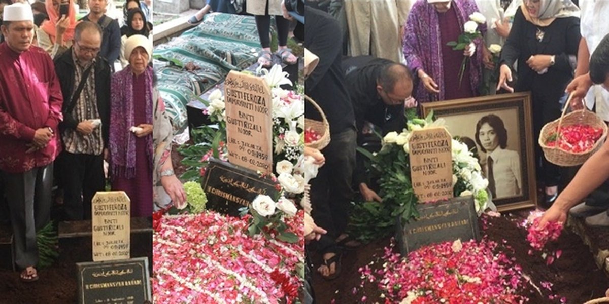 PHOTO Funeral of Damayanti Noor, Chrisye's Wife, Accompanied by Family's Tears - Attended by Many Celebrities