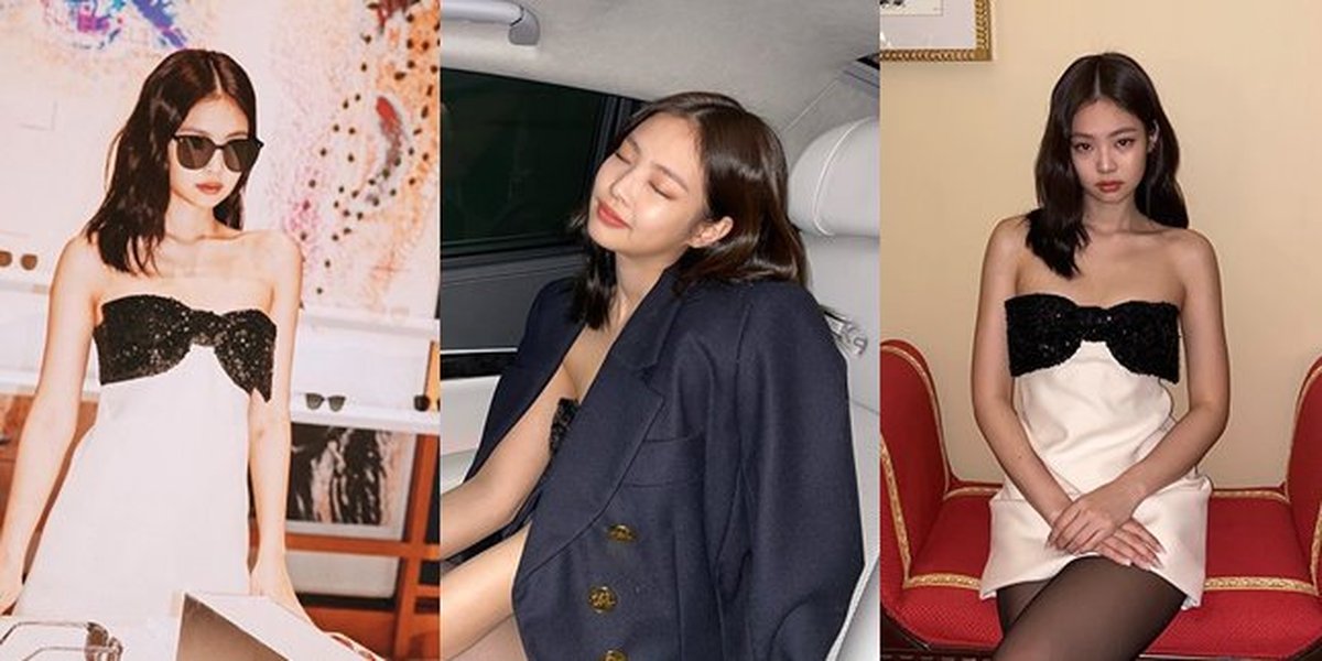 PHOTO: Beautiful Appearance of Jennie BLACKPINK in China, Wearing a Strapless Mini Dress with a Bow