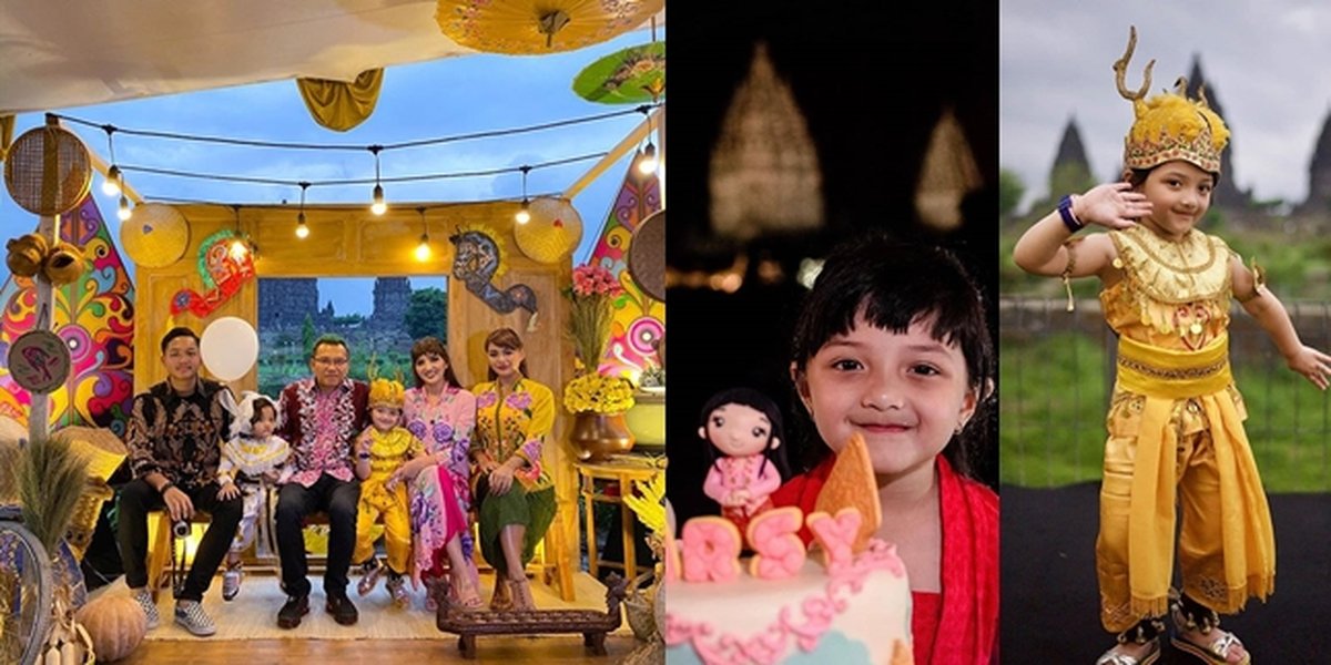 PHOTO Arsy's 5th Birthday Celebration, Festive at Prambanan Temple Yogyakarta