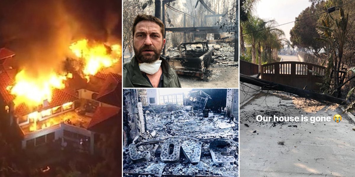 PHOTO: Artist's Houses Destroyed by Fire, Leveled to the Ground