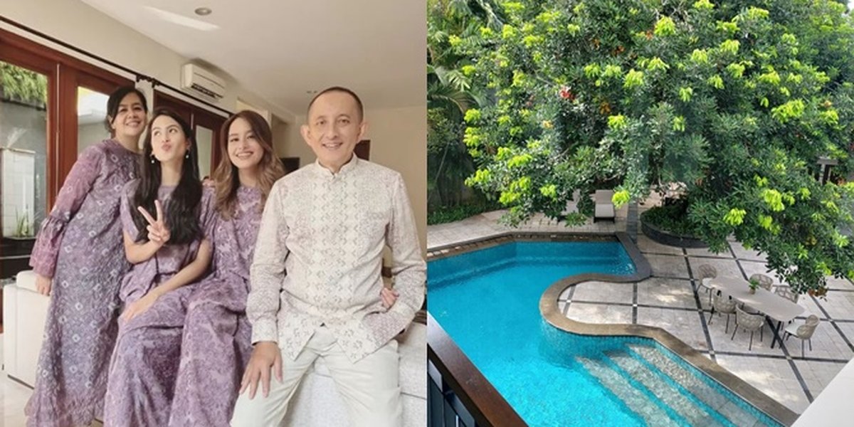 Photo of Maudy Ayunda's Beautiful Family Home, Jesse Choi Allegedly Joined Eid Prayer by the Poolside