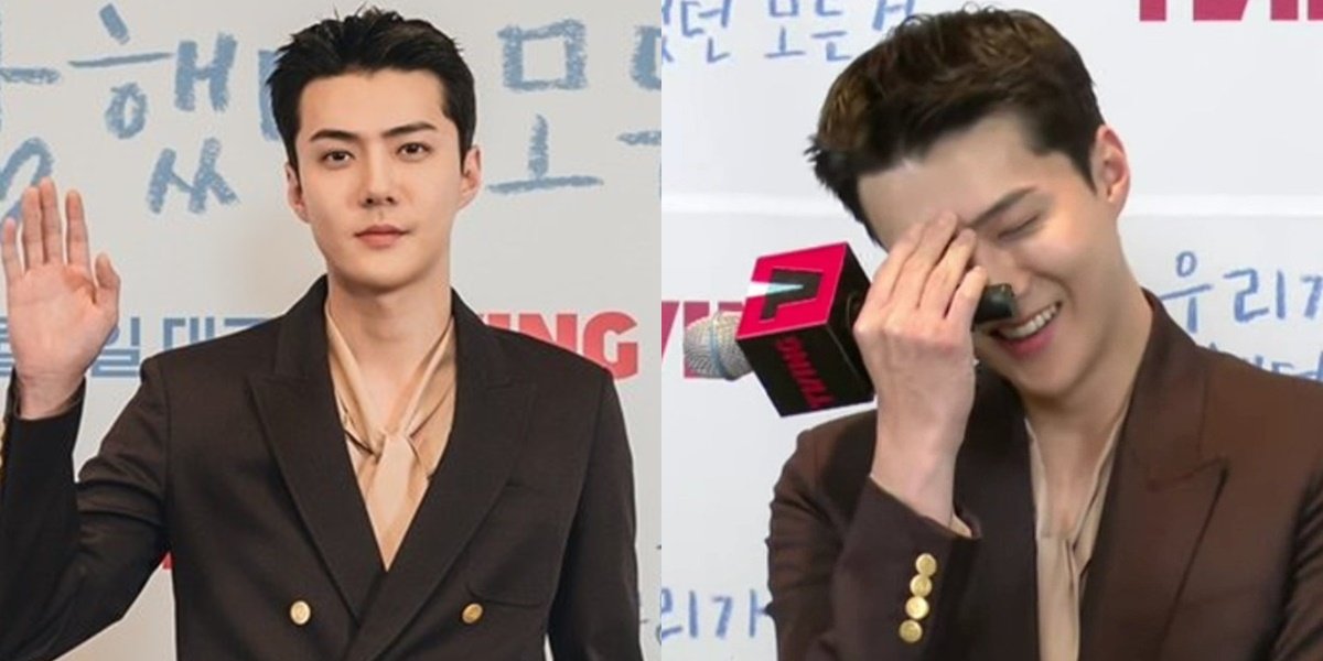 Sehun EXO's New Haircut at the Press Conference for 'ALL THAT WE LOVED', His Smile is Melting