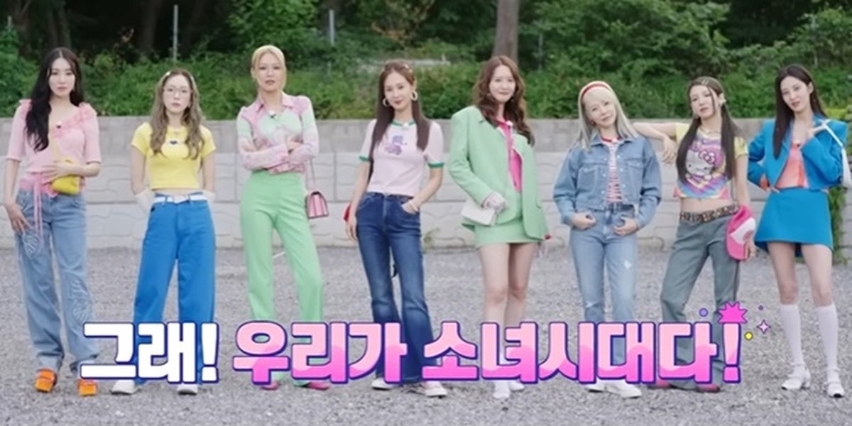 SNSD Eight Members in the Latest Variety Show, Showing New Hair and Wearing Cute Outfits