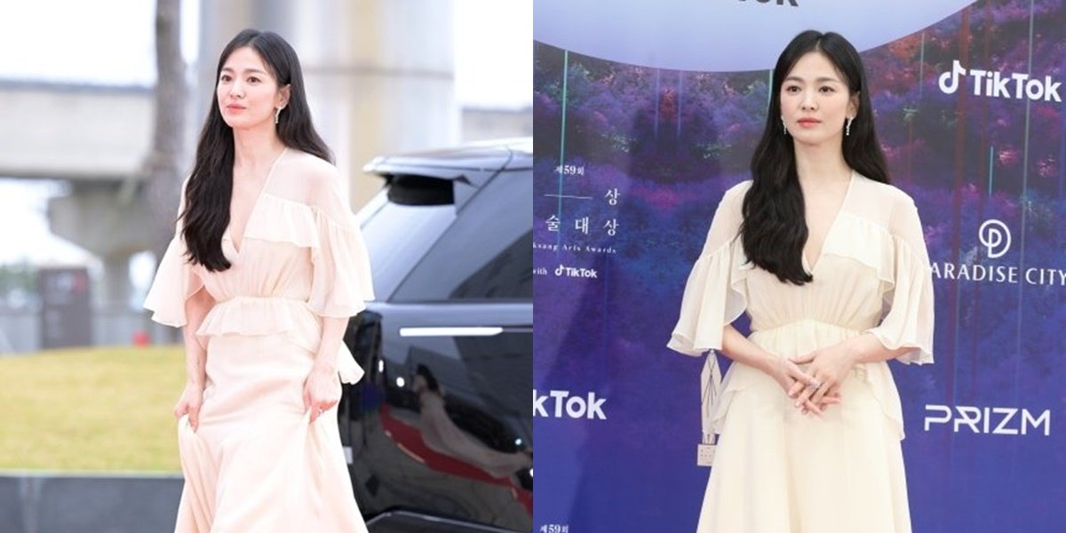 Photo of Song Hye Kyo on the Red Carpet of Baeksang Arts Awards 2023, Her Dress is Simple But Her Aura is Like a Queen