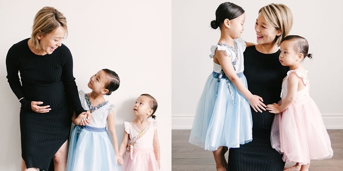 PHOTO: Sunye Shows Off Baby Bump Through Photoshoot with Her Daughters