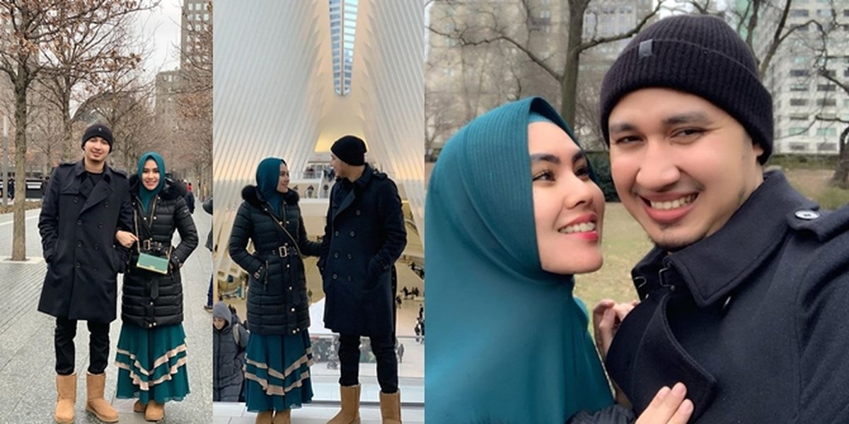 PHOTO After Umrah, Kartika Putri - Habib Usman Vacation in New York