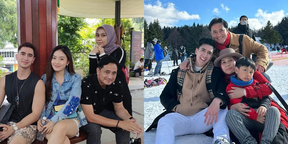 Foto Verrell Bramasta and Stepmother who are very close and often go on vacation together, on the other hand rarely show togetherness with Ferry Irawan