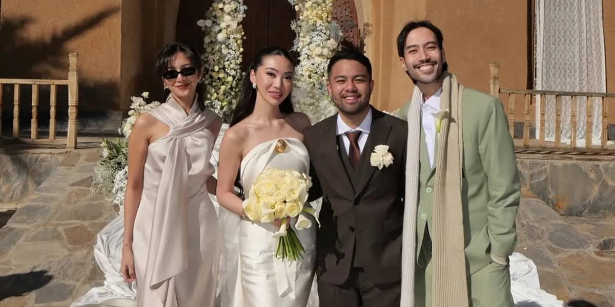 Photos of Vidi Aldiano as a Wedding Guest at Celebrity Weddings, Most Recently in Morocco