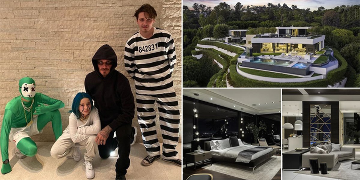 PHOTO: David Beckham & His Son's Vacation Rental Villa, Luxury All Monochrome!