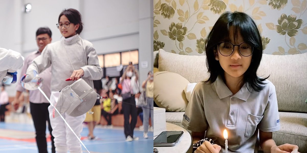 Not Only Beautiful, Portraits of Abbey, Baim and Artika Sari Devi's Eldest Daughter, Who is Now an Fencing Athlete