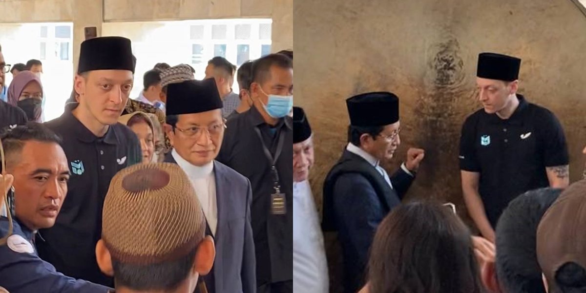 Handsome Berpeci, Peek at Mesut Ozil's Portrait of Friday Prayer at Istiqlal Mosque - Welcomed Enthusiastically by Jakarta Society