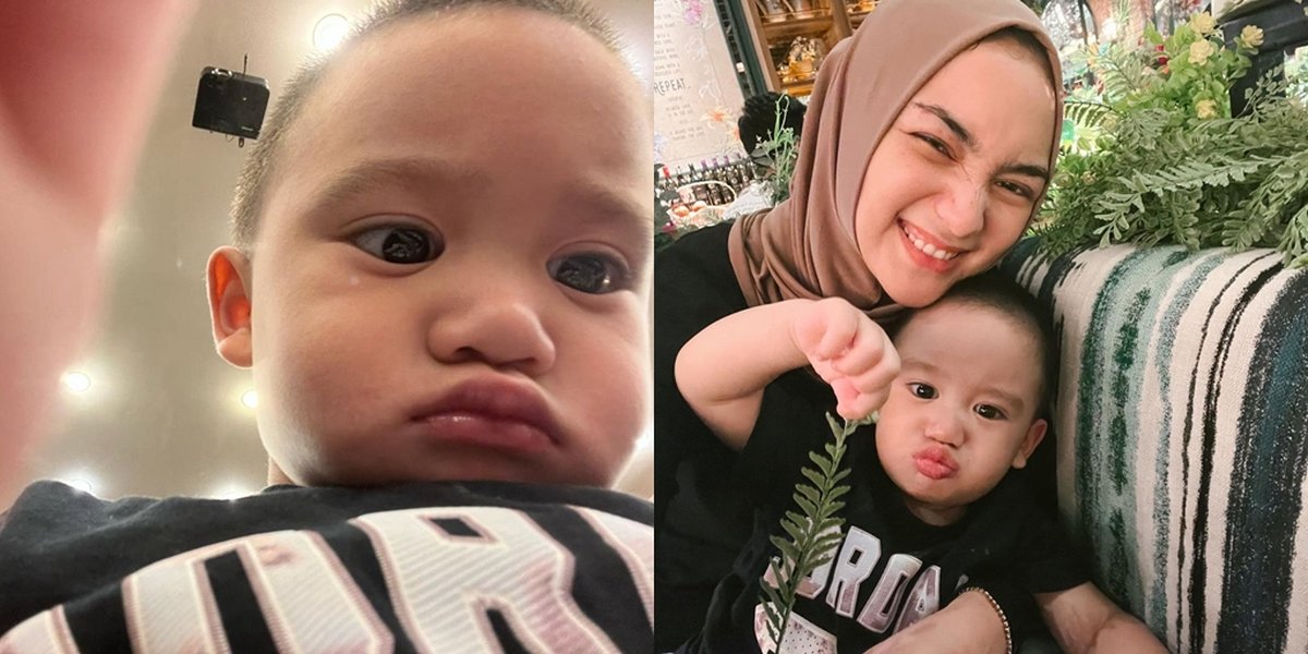 Athar's Handsomeness, Son of Citra Kirana and Rezki Aditya who is becoming more expressive and photogenic in front of the camera