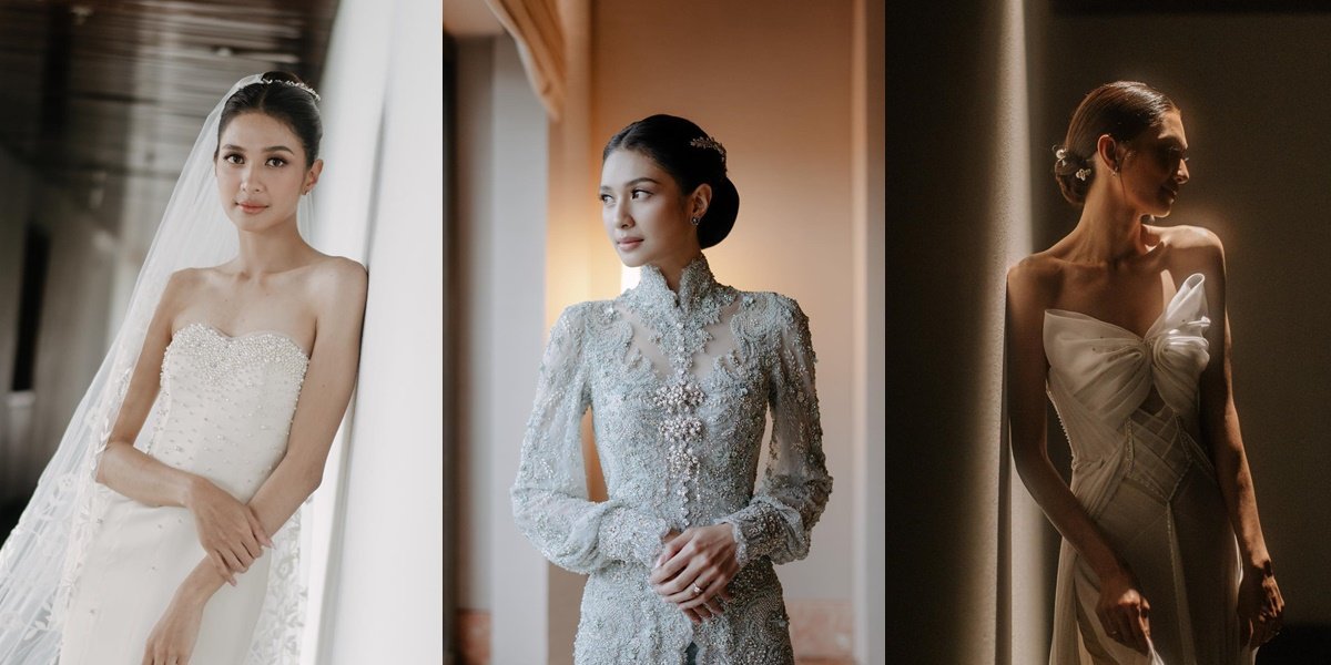 Mikha Tambayong's Wedding Dress from the Procession to the Simple Yet Elegant Reception, Wearing Mama's Bridal Dress Became the Highlight