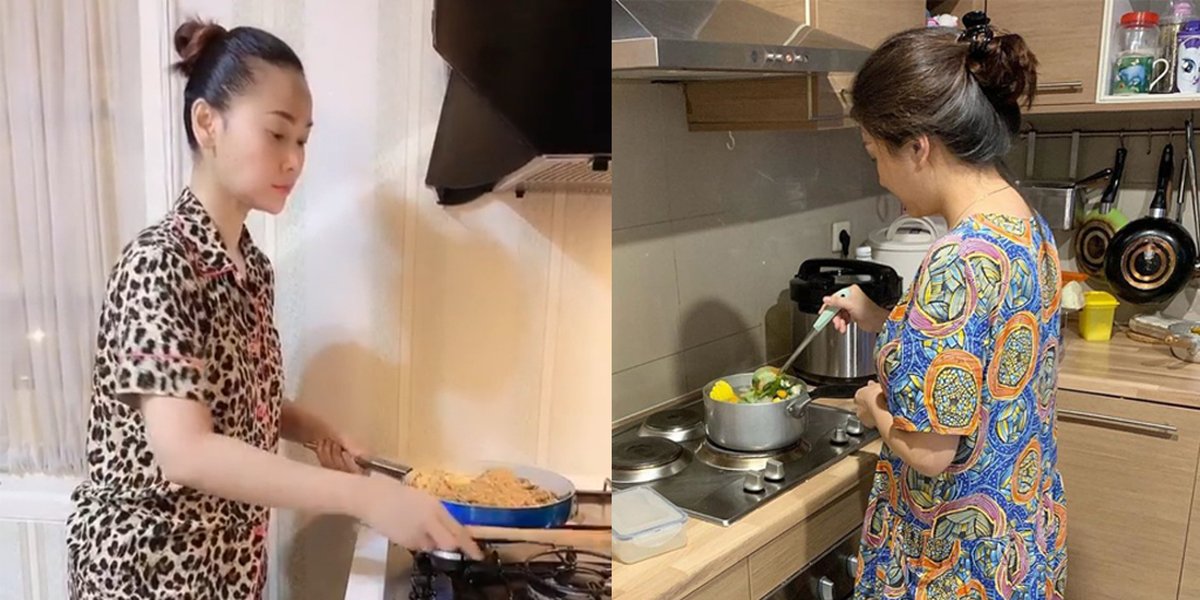 7 Celebrities' Style When Cooking at Home, Wearing House Dresses and Light Makeup