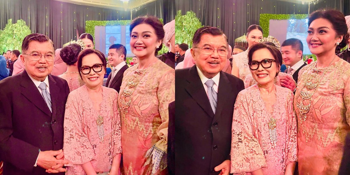 Bella Saphira's Style at Rasyid Rajasa's Wedding Reception, Close with the Jusuf Kalla Family