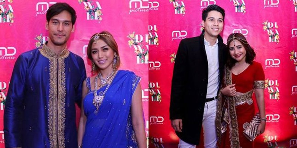 Style of Celebrities Dressing in Indian Attire Attending 'Diwali Party MD Pictures'