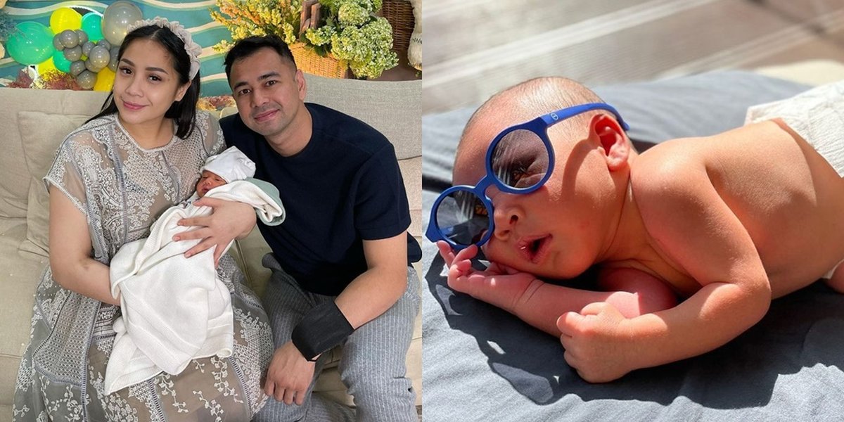 Maximum Cuteness, Peek at Baby Rayyanza's Photos While Sunbathing with Blue Sunglasses - So Cute Sleeping with Wide Eyes Open