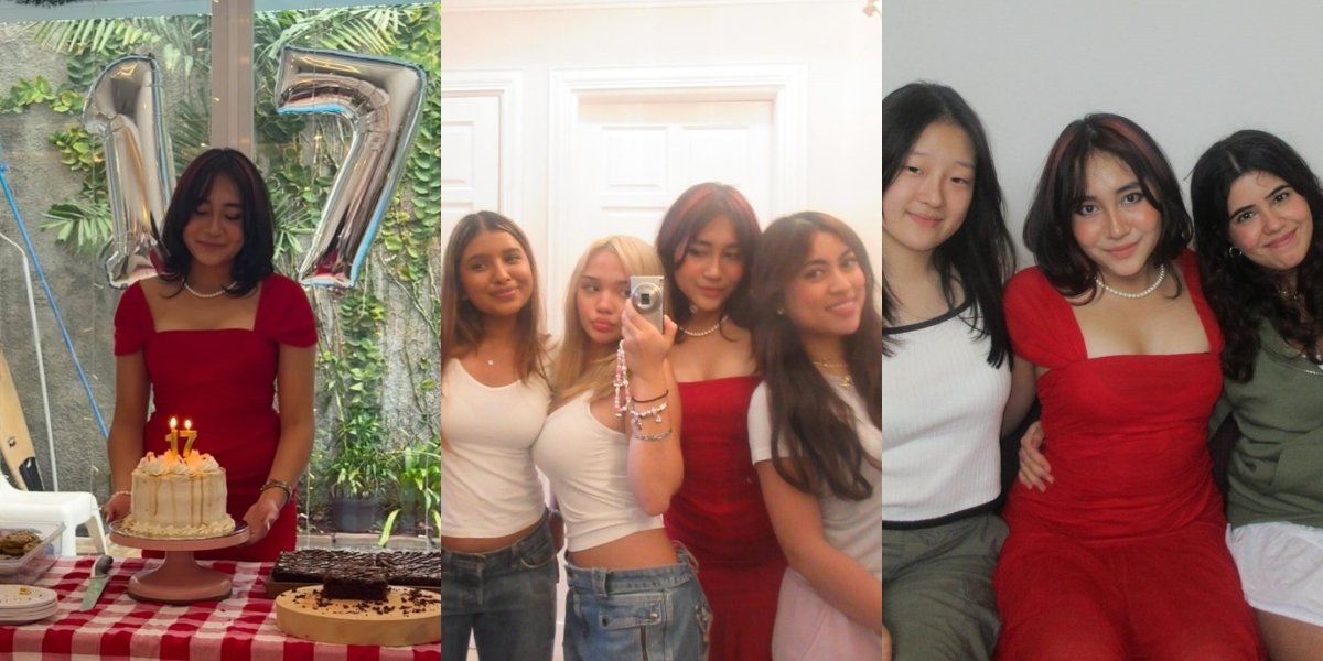 Turning 17 Years Old, 7 Photos of Brinette, Daughter of Marcelino Lefrandt and Dewi Rezer, Holds an Early Birthday Party - Simple at Home