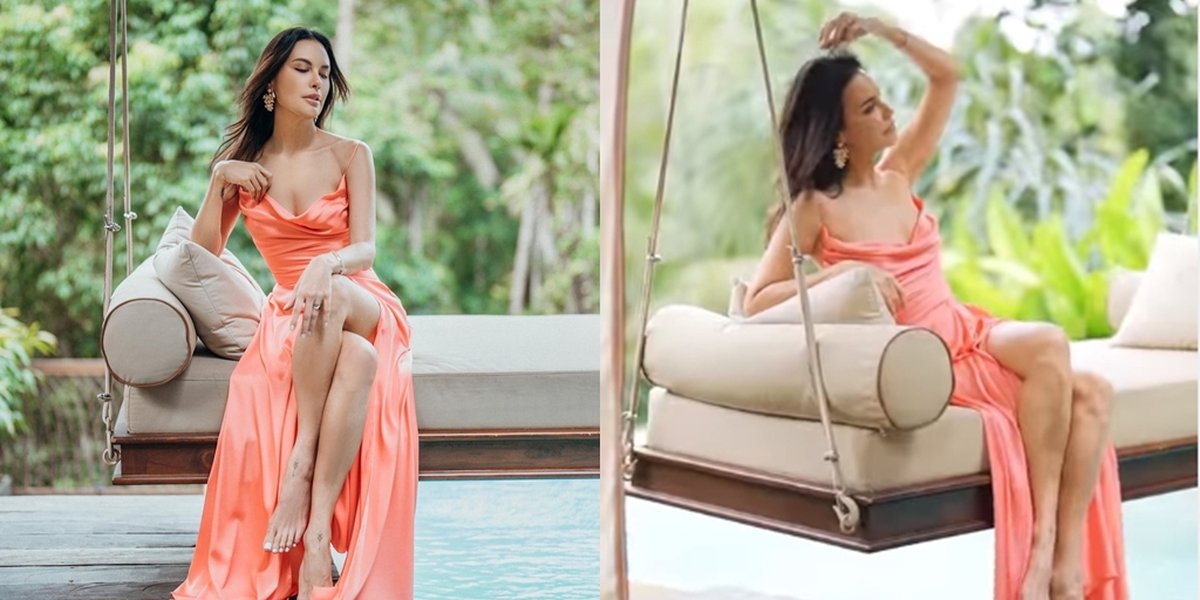 52 Years Old, 8 Photos of Sophia Latjuba Still Looking Beautiful Wearing Satin Long Dress Like a Teenager - Forever Young
