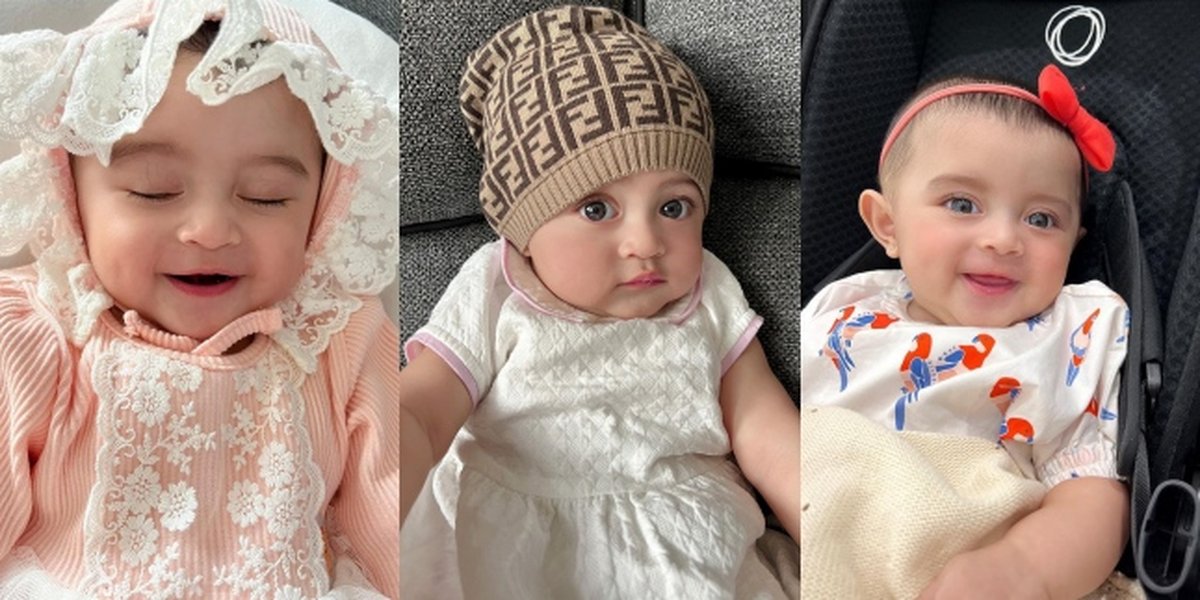Good Looking Since Early Age, 7 Portraits of Baby Guzel, Margin Wieheerm and Ali Syakieb's Beautiful and Adorable Child Like a Doll