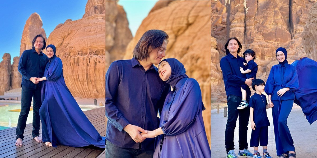 Good Looking Everyone, 8 Portraits of Cut Meyriska & Roger Danuarta's Family Photoshoot in Al Ula