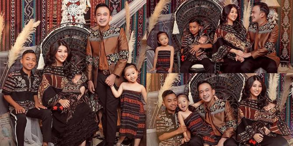 Warm Ruben Onsu Family Photoshoot with Ethnic Nuances, Featuring Betrand Peto