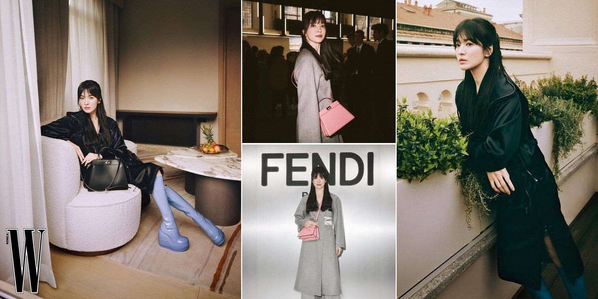 Song Kyo's Latest Photoshoot with W Korea at Fendi Milan Fashion Week 2023, Looking Beautiful with Long Hair