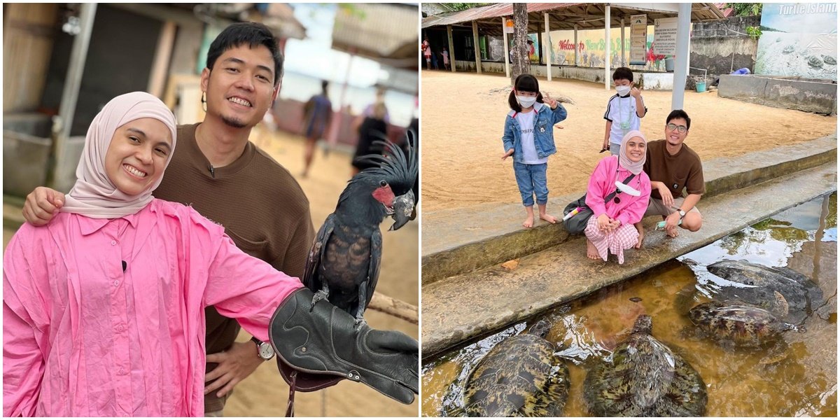 Healing with Children, Here are 8 Pictures of Nycta Gina & Kinos' Fun Moments on Vacation in Bali