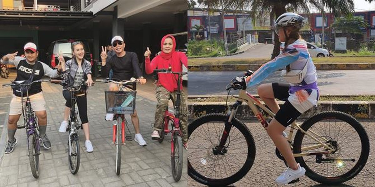 New Hobby, Check Out Ayu Ting Ting's Beautiful & Stylish Look While Cycling