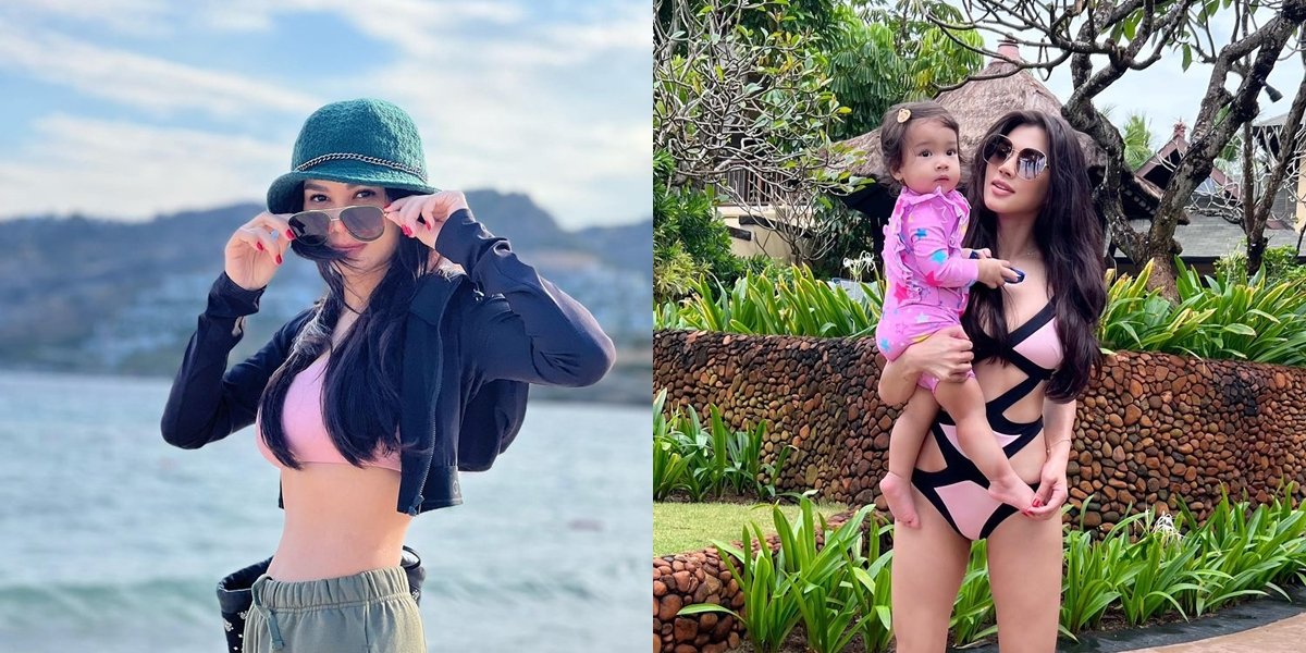 Hot Mom in Bikini, Adinda Bakrie's Portrait That Successfully Makes Netizens Lose Focus - Her Toned Stomach is Highlighted