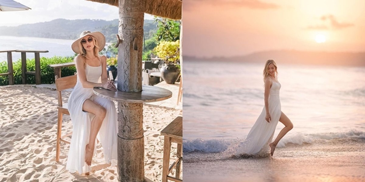 Hot Wearing High-Slit Dress, Varsha Strauss, Bambang Trihatmodjo's Foreign Daughter-in-Law, Steals Attention on Vacation - Radiating Beauty