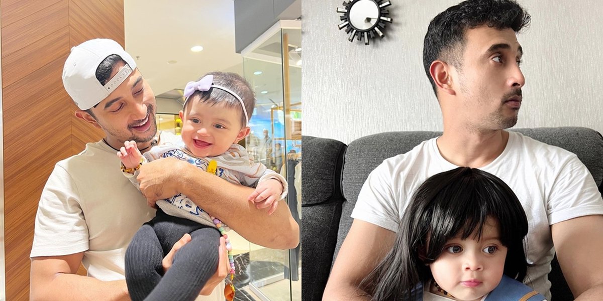 Super Hot, 8 Pictures of Ali Syakieb Taking Care of Baby Guzel - Netizens: Both are Adorable!