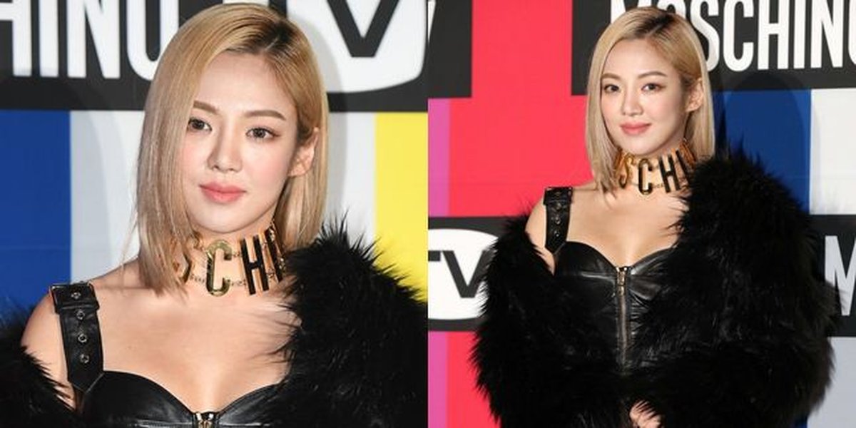 Hyoyeon SNSD Appears All in Black at Moschino X H&M Event, Beautiful!