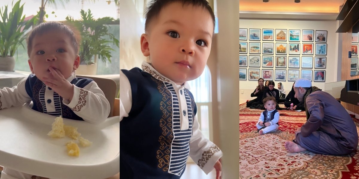 Joining a Study and Breaking Fast Event, 10 Pictures of Baby Izz, Nikita Willy's Child, Wearing Muslim Clothing - 'Little Ustaz' Familiar with Habib