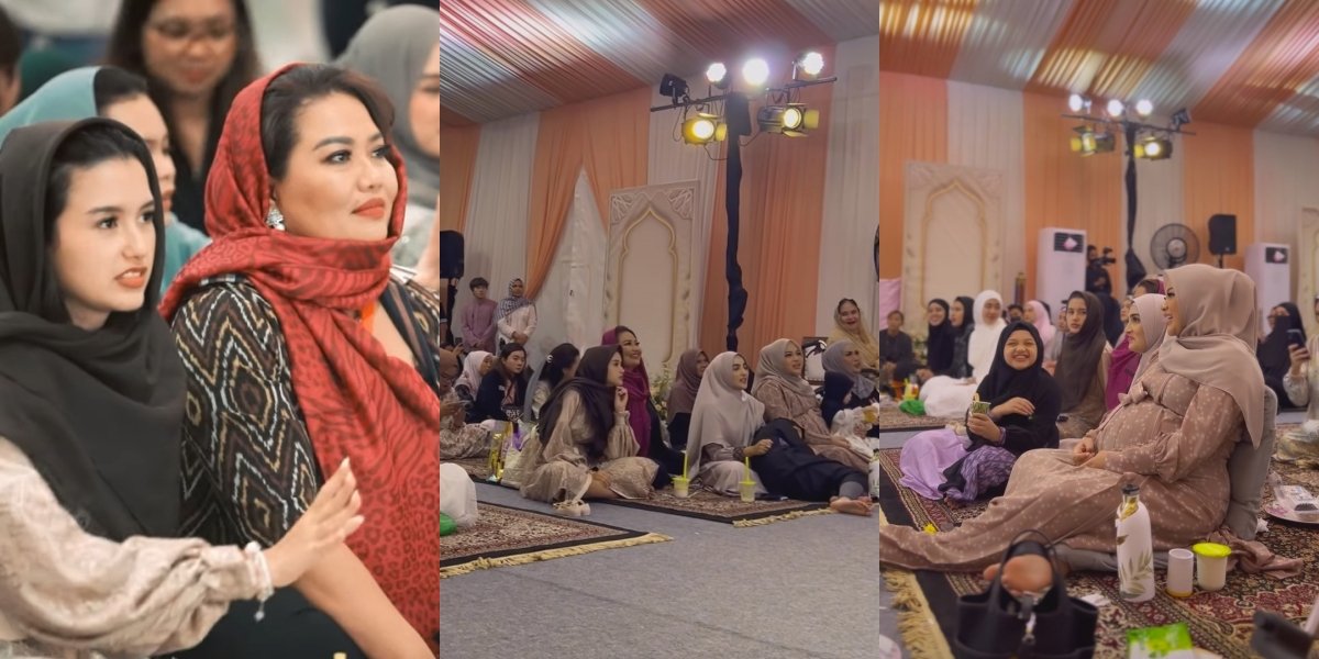 The Beauty of Tolerance, 10 Photos of Sarah Menzel Attending a Religious Gathering Before the Birth of Aurel Hermansyah's Child - Wearing a Hijab Despite Different Religions