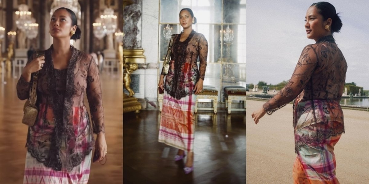 So Indonesian! Take a Look at 9 Photos of Tara Basro Radiating Elegant Charm Wearing Kebaya and Sarong When Visiting Versailles Palace in France