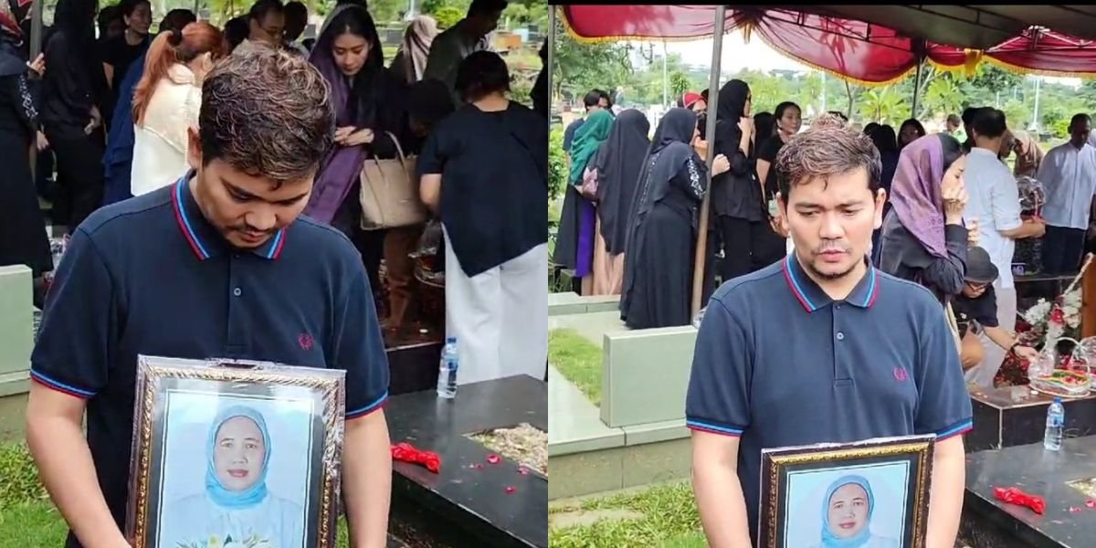 Indra Bekti Accompanies His Stepmother to Her Final Resting Place, Reveals His Unfulfilled Wish to Perform Umrah